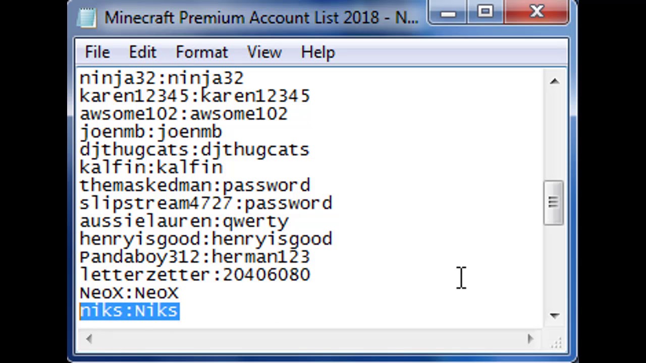 Free Minecraft Premium Account Generator Download No Survey